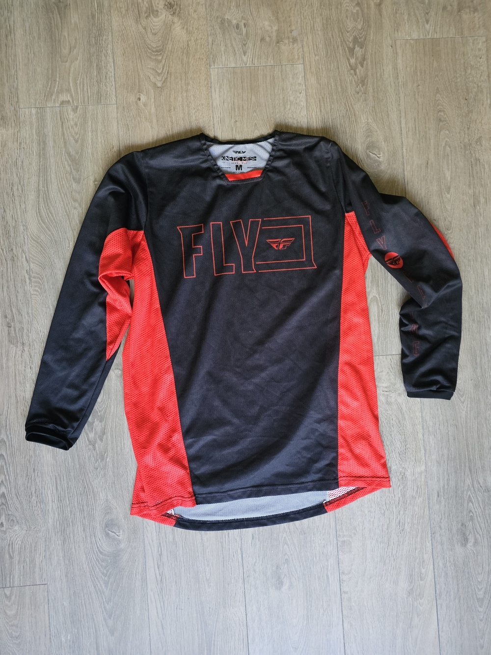 FLY Men's Black & Red Long-Sleeve Moto Cross Jersey